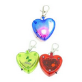 Clip-On Flashing Emergency Warning LED Light With Lobster Clasps-Heart
